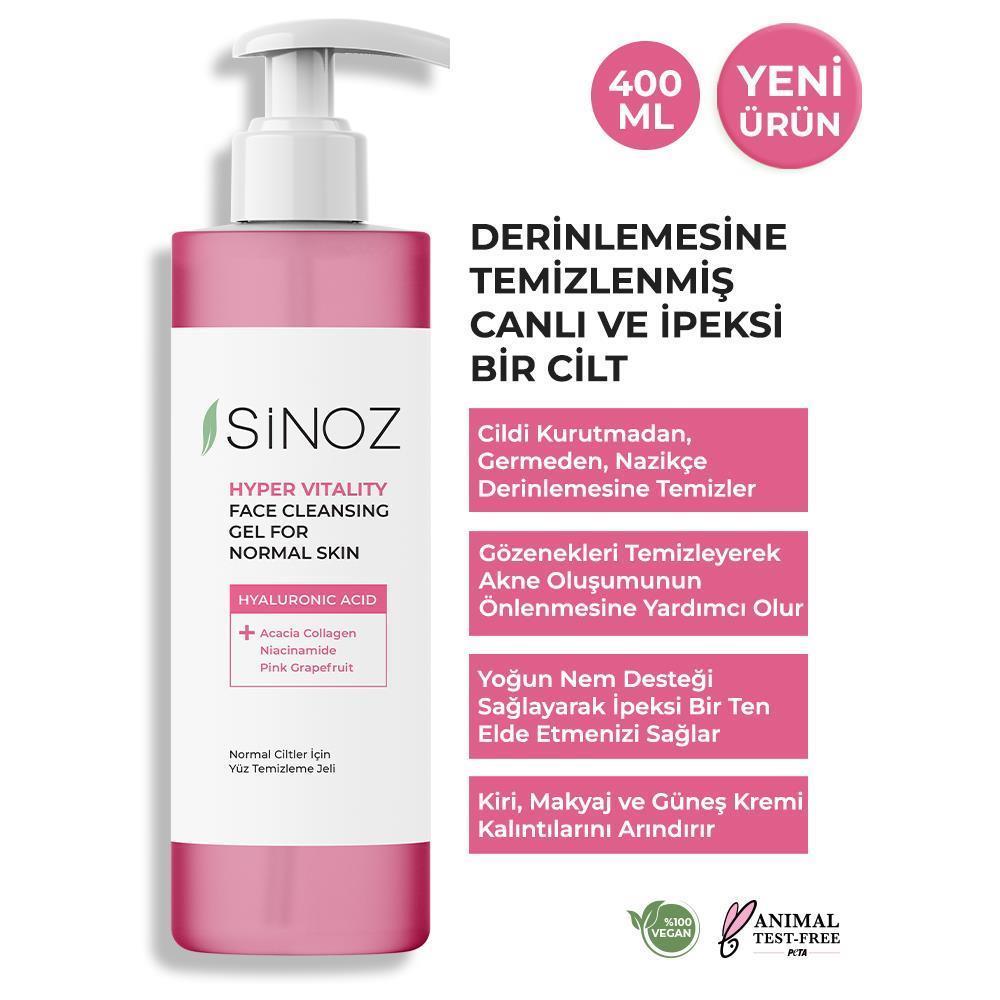 Sinoz Normal Ciltler Yüz Temizleme Jeli 400 ml	