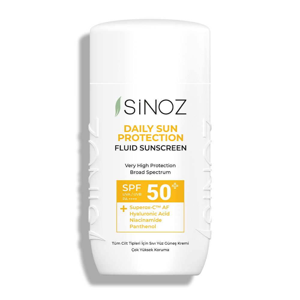 Sinoz Spf50+ Günlük Kullanım Fluid Güneş Kremi - Yeni Nesil Güneş Filtreleri Ile Hibrit Formül 50ml