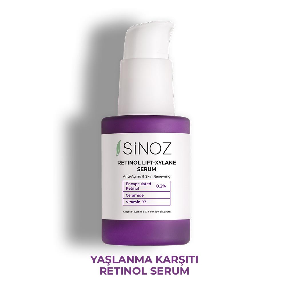 Sinoz Retinol Lift-Xylane Kırışıklık Karşıtı & Cilt Yenileyici Serum 30 ml