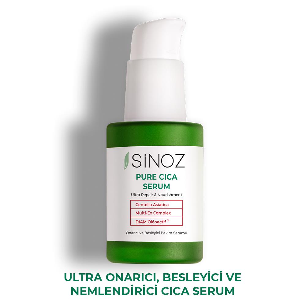 Sinoz Pure Cica Ultra Onarıcı Besleyici Nemlendirici Bakım Serumu 30 ml