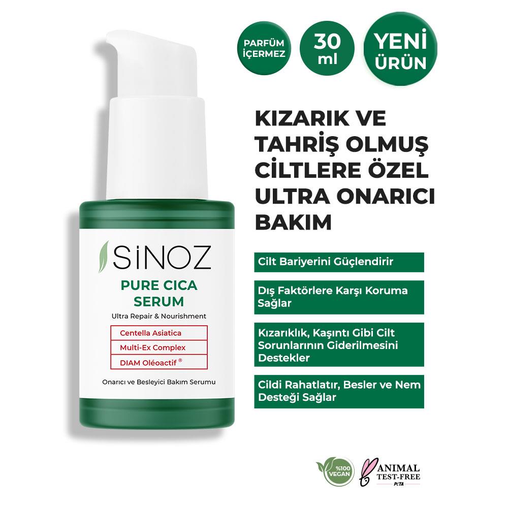 Sinoz Pure Cica Ultra Onarıcı ve Besleyici Bakım Serumu 30Ml.