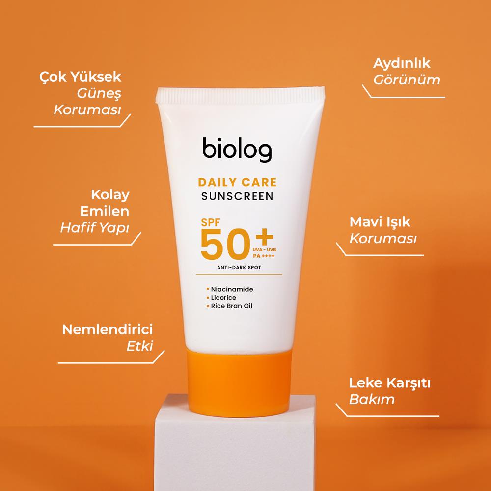 Biolog Leke Giderici Etkili 50+ Güneş Kremi 50ML	