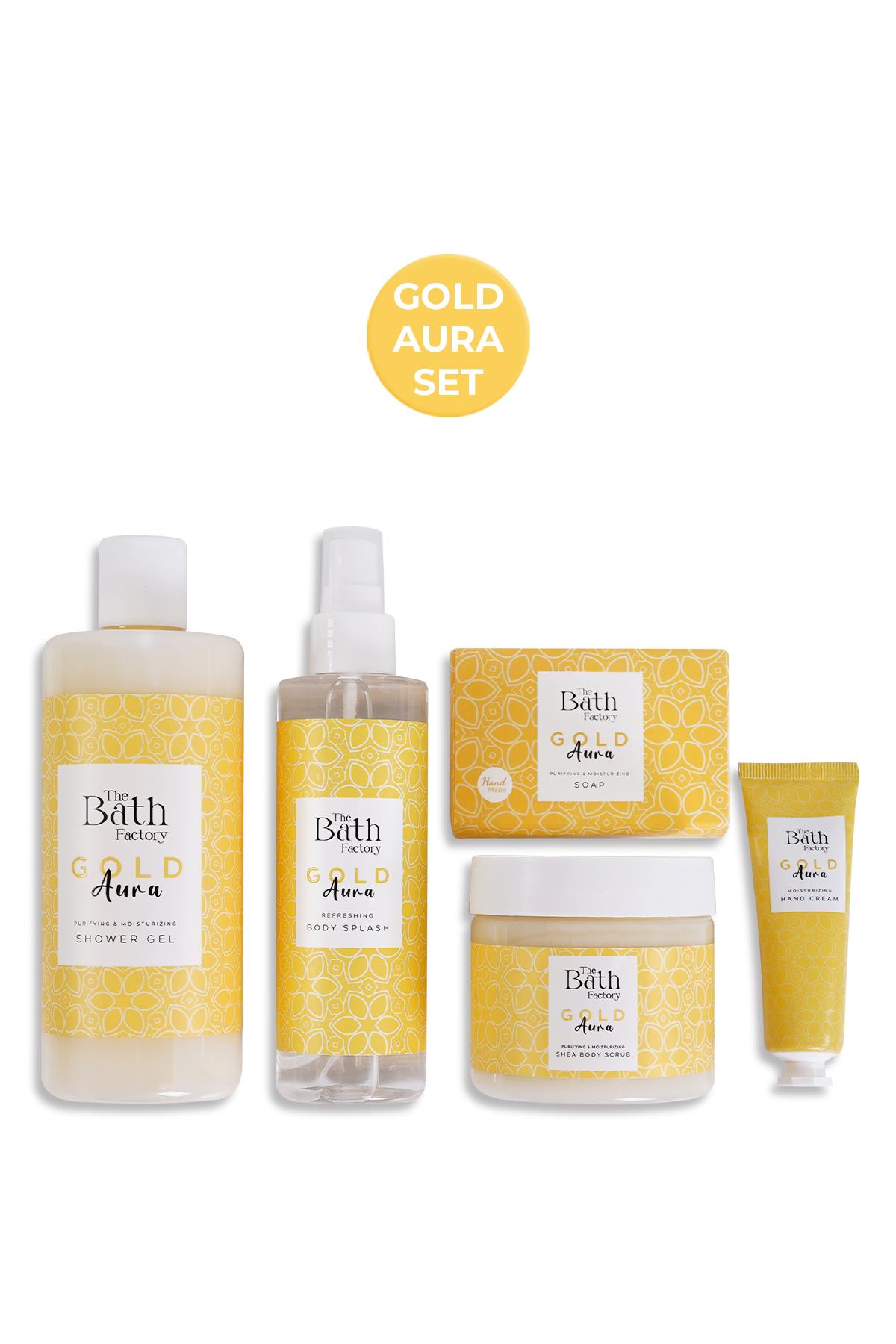 Gold Aura Mistik Duş Bakım Seti ( Yüz - Vücut - El )