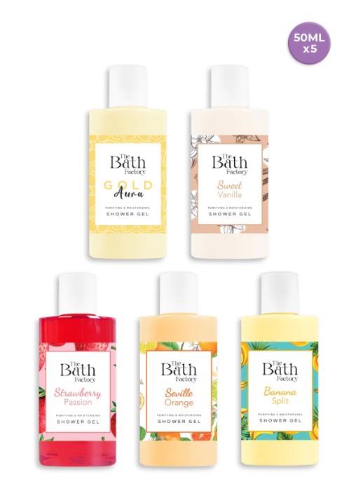 THE BATH FACTORY Duş Jeli Seti  ( 5 X 50 ML)