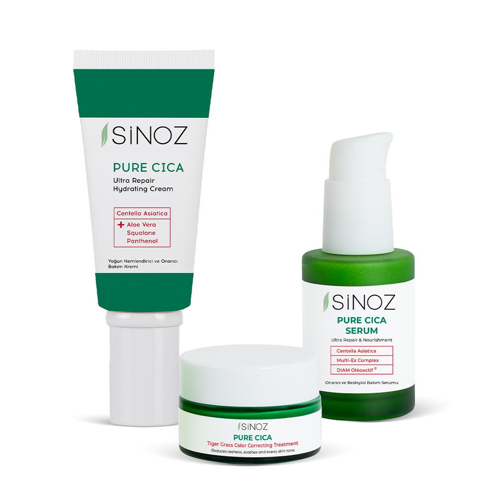 Sinoz Pure Cica Ultra Onarıcı ve Ton Eşitleyici Bakım Seti