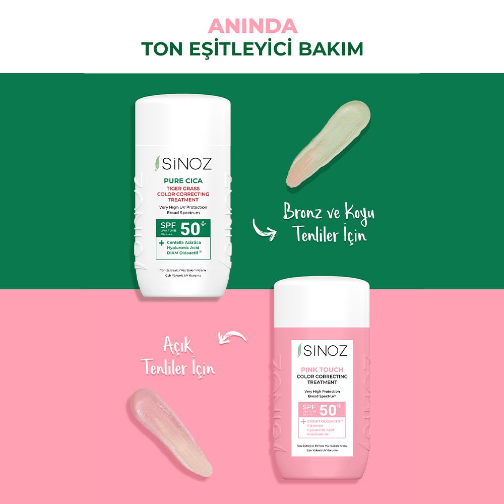 Pink Touch Anında Ton Eşitleyici Pembe Yüz Bakım Kremi Spf50 - Mineral Güneş Filtreleri 50ml