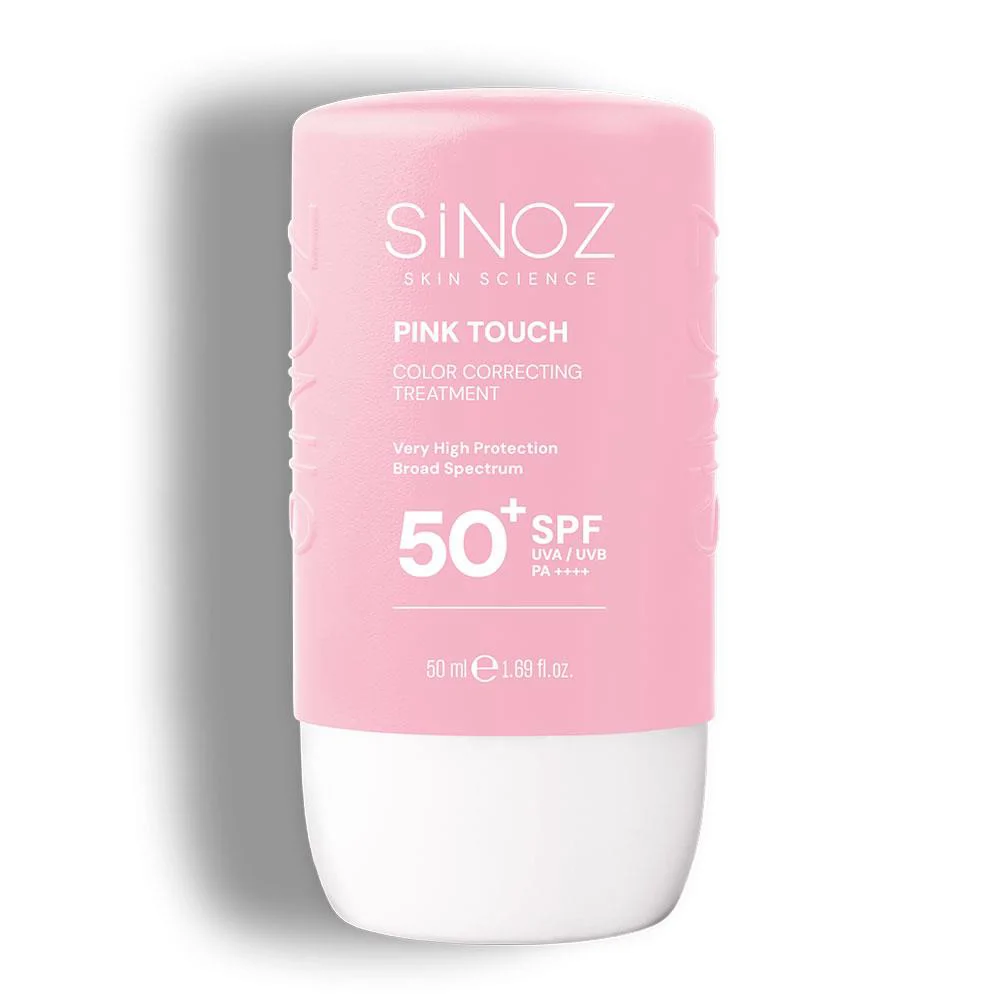 Sinoz Pink Touch Anında Ton Eşitleyici Sıvı Güneş Kremi SPF50+ Mineral Güneş Filtreleri 50 ml