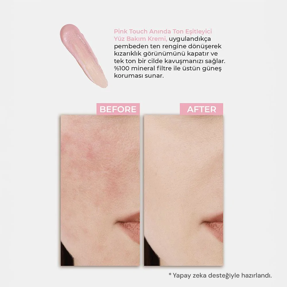 Sinoz Pink Touch Anında Ton Eşitleyici Sıvı Güneş Kremi SPF50+ Mineral Güneş Filtreleri 50 ml