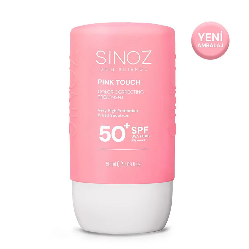 Sinoz Pink Touch Anında Ton Eşitleyici Sıvı Güneş Kremi SPF50+ Mineral Güneş Filtreleri 50 ml 