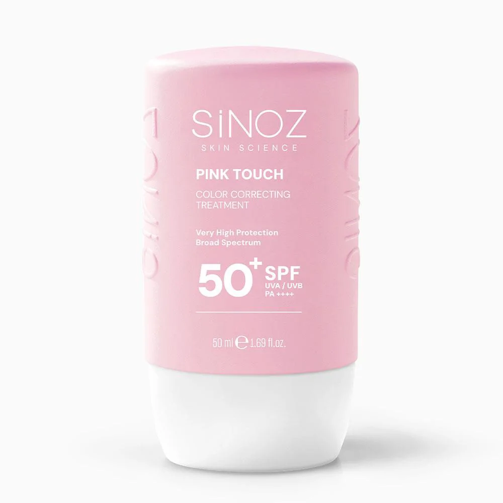 Sinoz Pink Touch Anında Ton Eşitleyici Sıvı Güneş Kremi SPF50+ Mineral Güneş Filtreleri 50 ml 