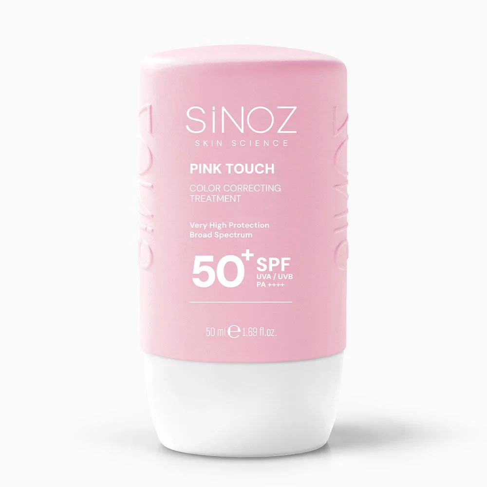 Sinoz Pink Touch Anında Ton Eşitleyici Sıvı Güneş Kremi SPF50+ Mineral Güneş Filtreleri 50 ml 