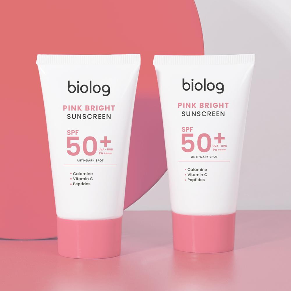 Biolog Pink Bright Yüksek Korumalı Pembe Güneş Kremi 50 ml.