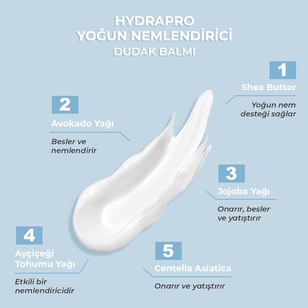 Sinoz Hydrapro Yoğun Nemlendirici Dudak Bakım Balmı 10g