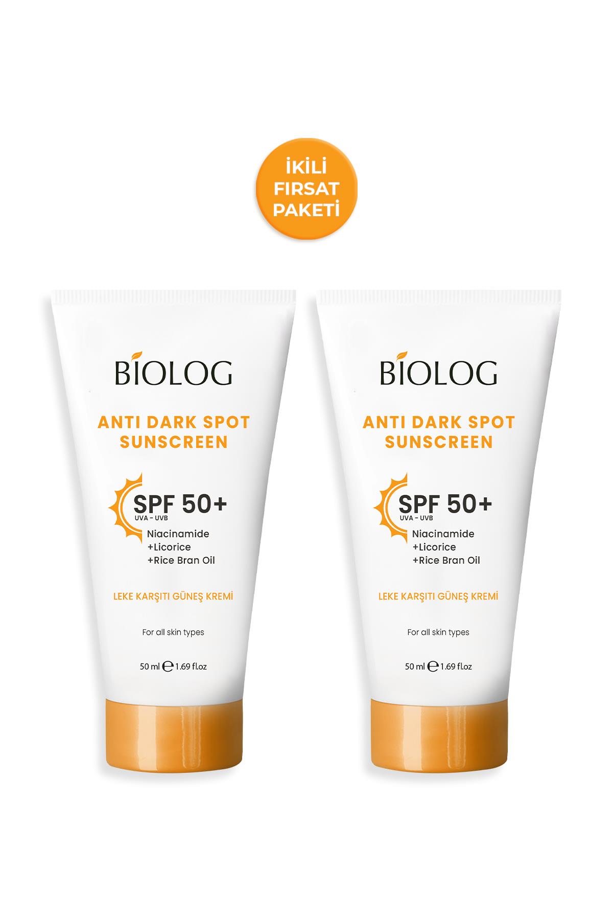 2'li Leke Karşıtı Güneş Kremi SPF50+