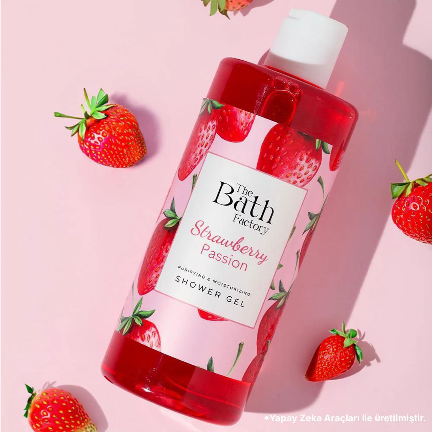 The Bath Factory Nemlendirici ve Besleyici Çilekli Duş Jeli 400 ml
