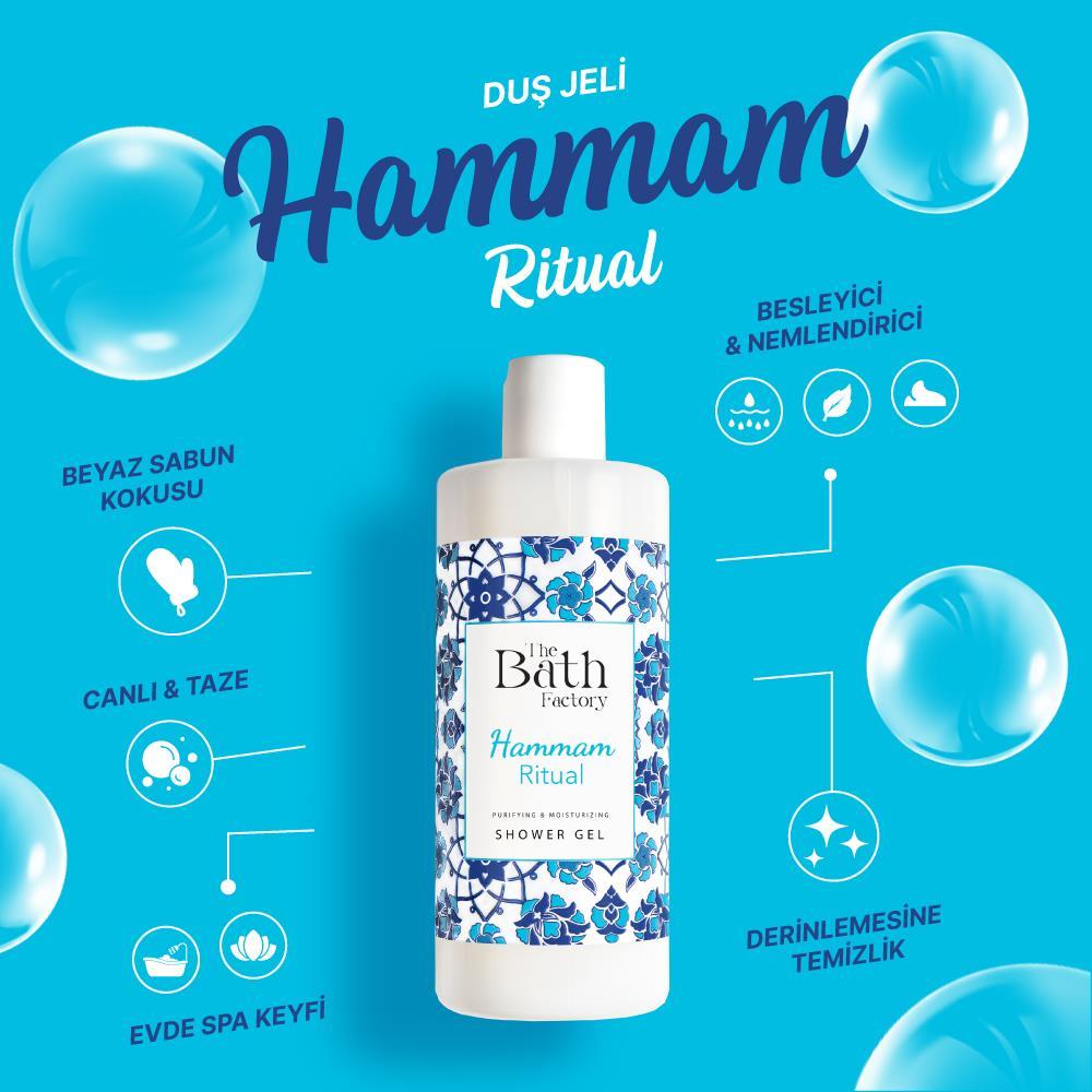 The Bath Factory Nemlendirici ve Besleyici Hamam Duş Jeli 400 ML