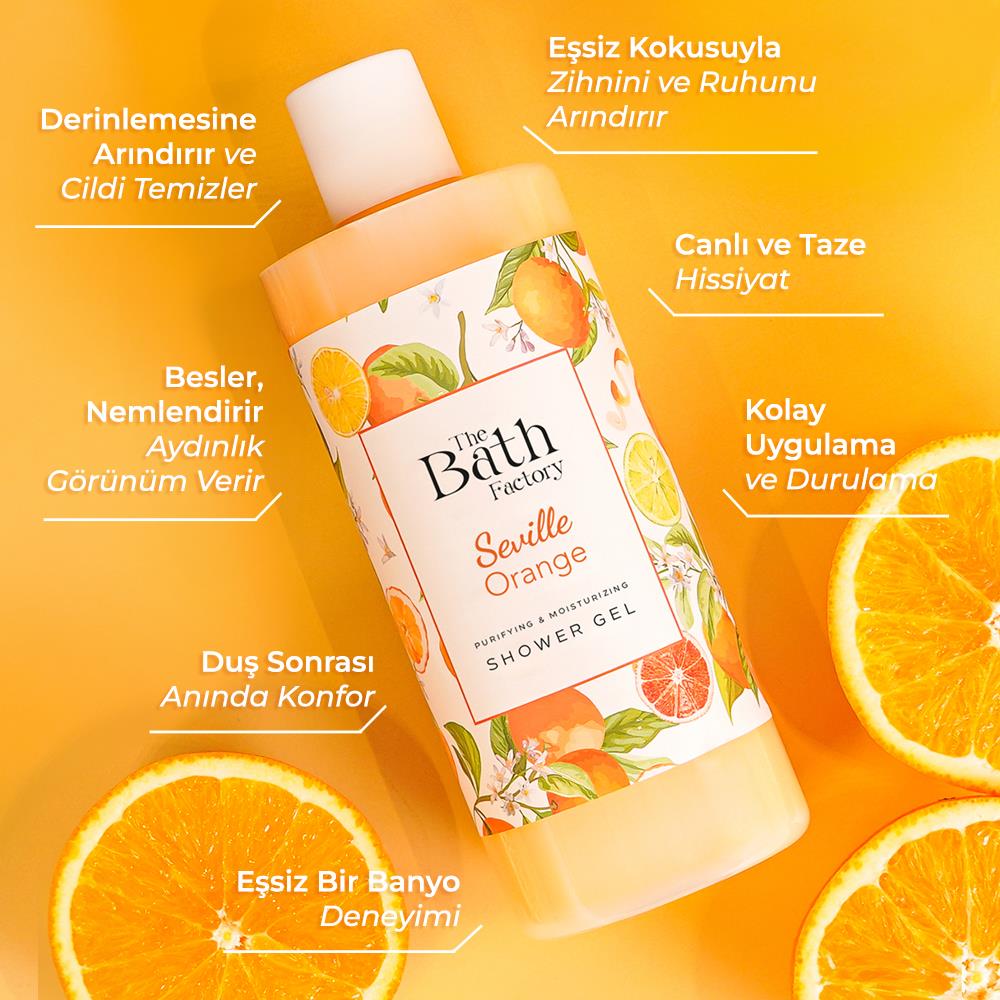 The Bath Factory Nemlendirici ve Besleyici Turunçlu Duş Jeli 400 ML	