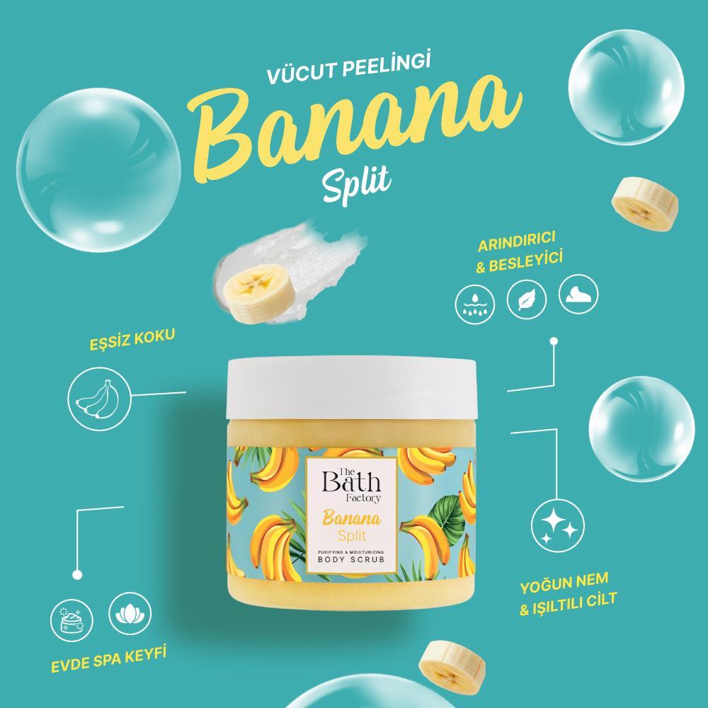 The Bath Factory Besleyici Arındırıcı Nemlendirici Muzlu Vücut Peelingi 300 GR	