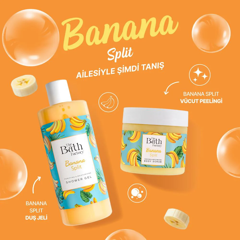 The Bath Factory Besleyici Arındırıcı Nemlendirici Muzlu Vücut Peelingi 300 GR	