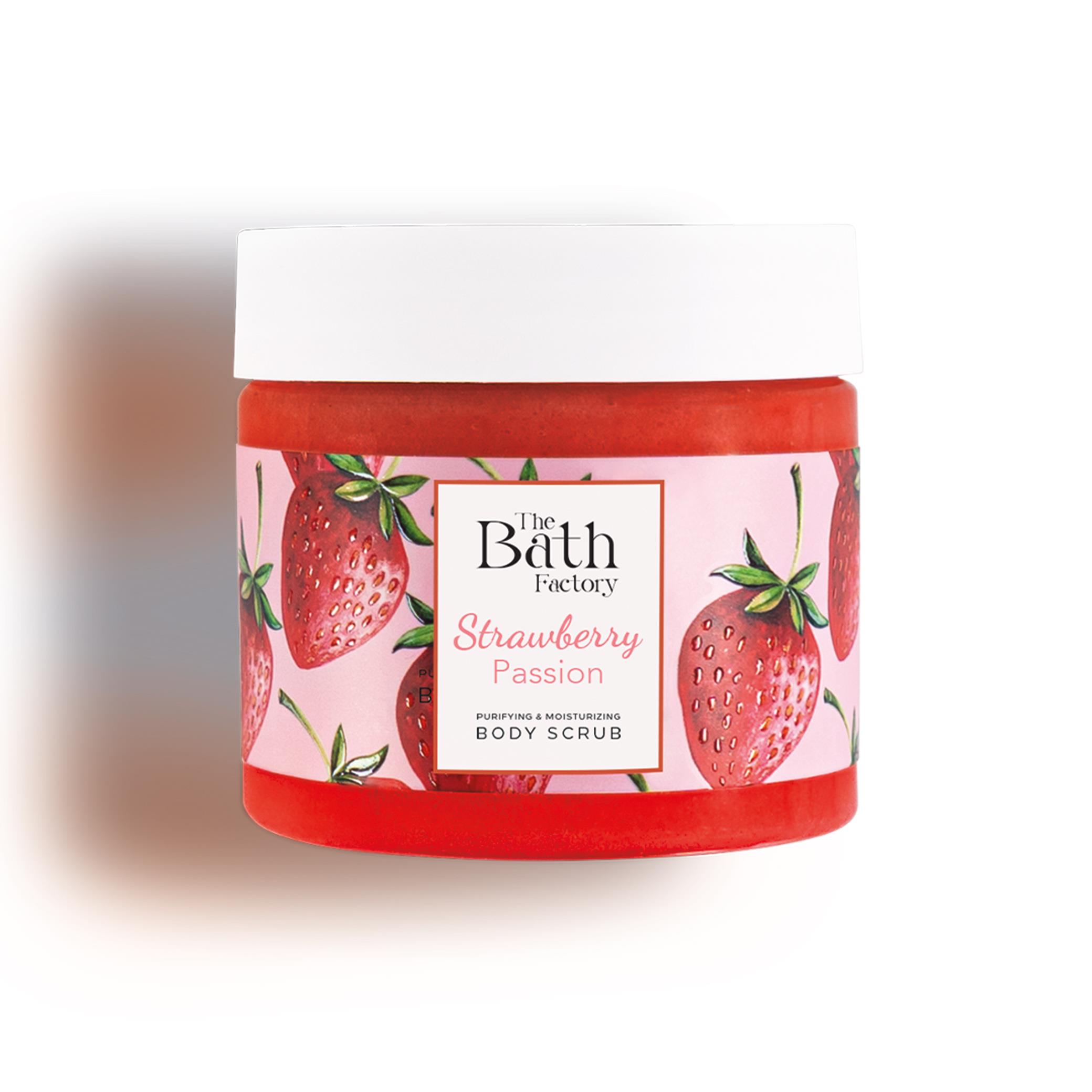 The Bath Factory Besleyici Arındırıcı Nemlendirici Çilekli Vücut Peelingi 300 GR	