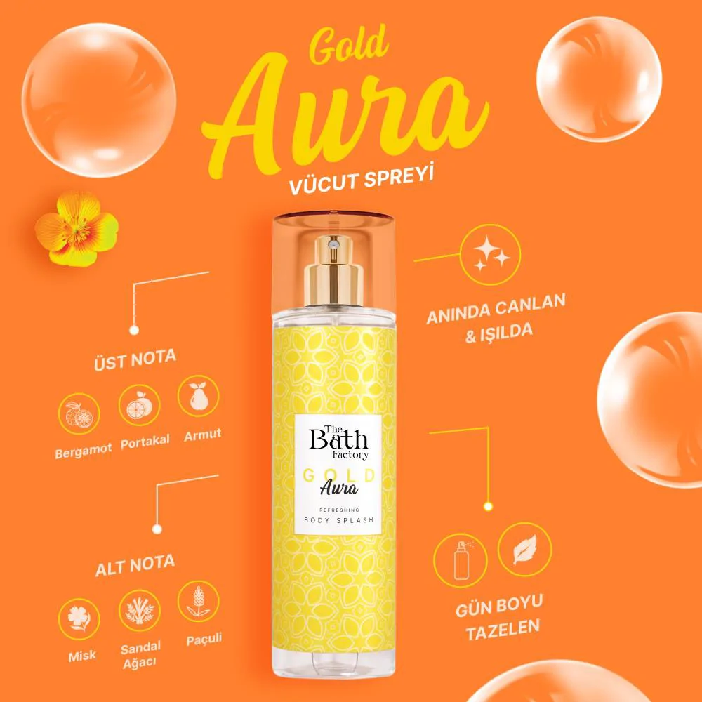 The Bath Factory Gold Aura Vücut Spreyi 200 ML