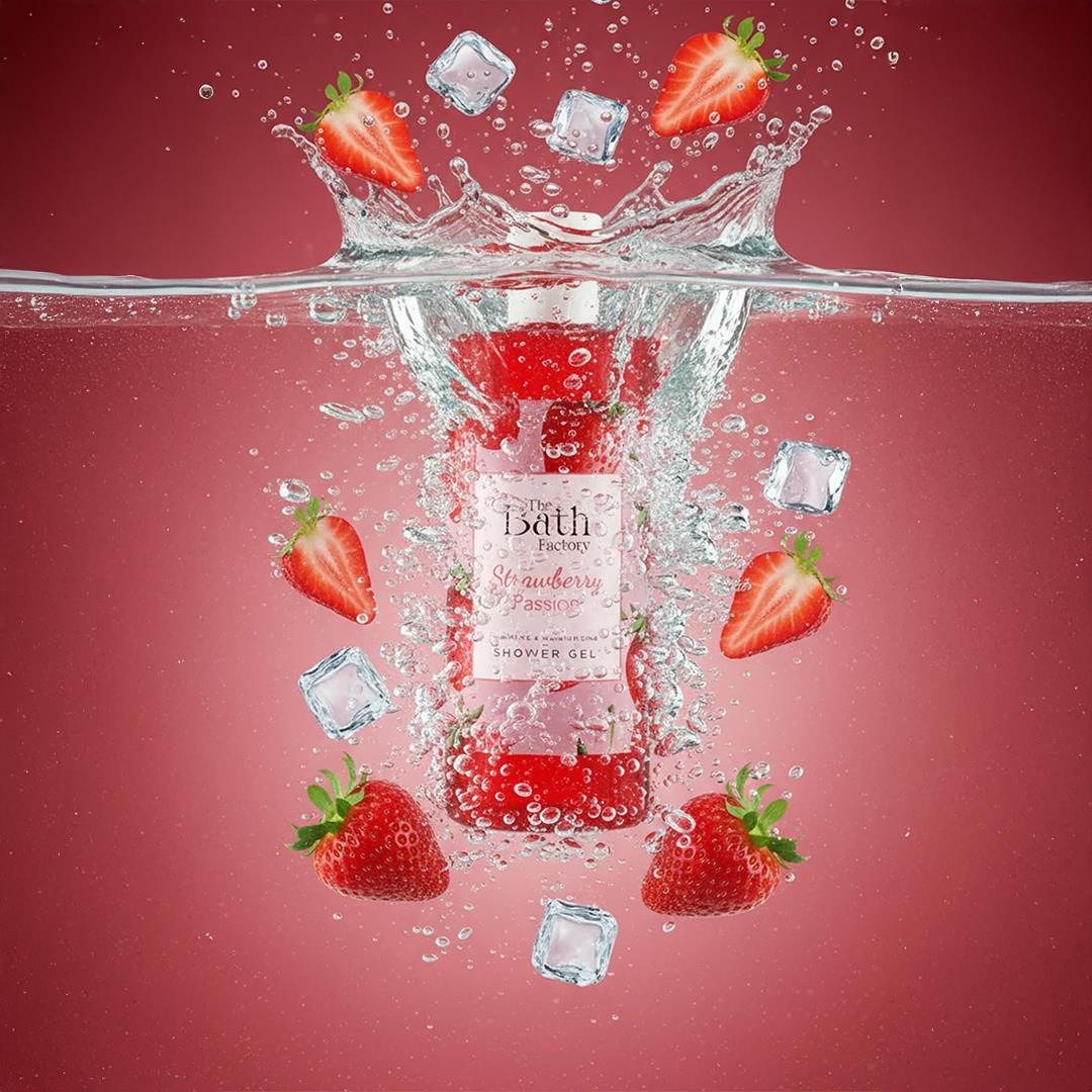 The Bath Factory Strawberry Passion Duş Jeli + Vücut Peelingi + Köpük Sabun