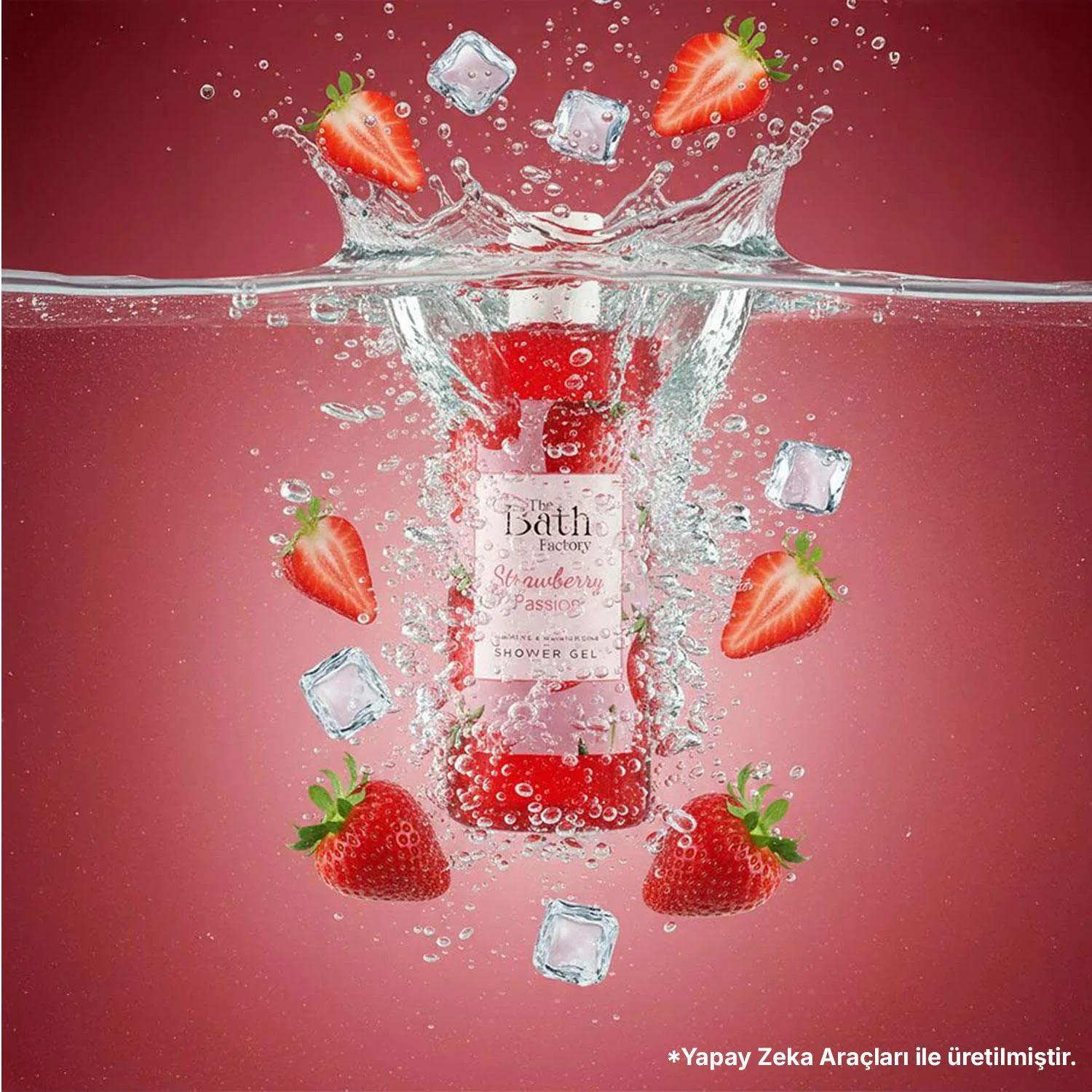 The Bath Factory Strawberry Passion Duş Jeli + Vücut Peelingi + Köpük Sabun