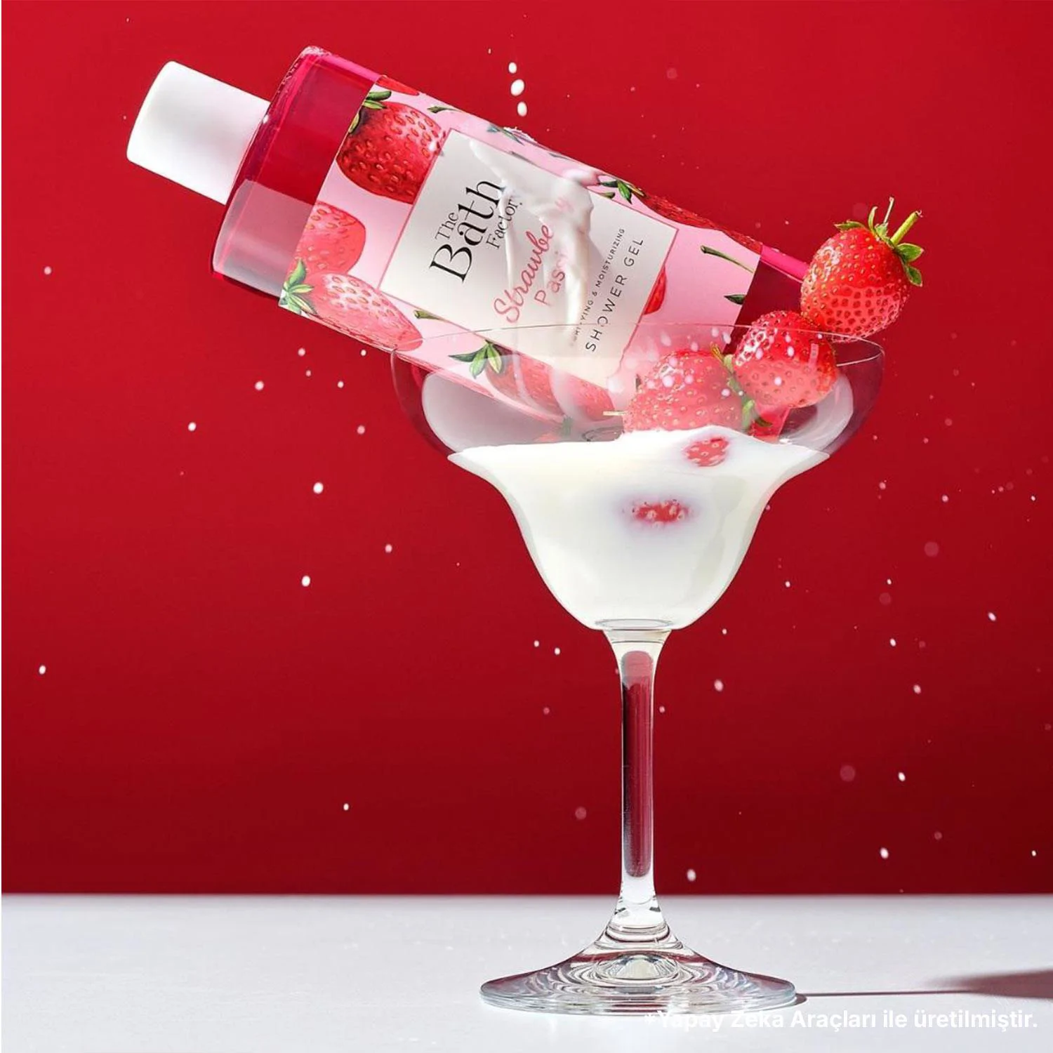 The Bath Factory Strawberry Passion Duş Jeli + Vücut Peelingi + Köpük Sabun