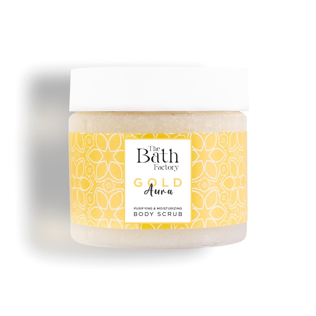 The Bath Factory Gold Aura Vücut Peelingi + Gold Aura Duş Jeli	