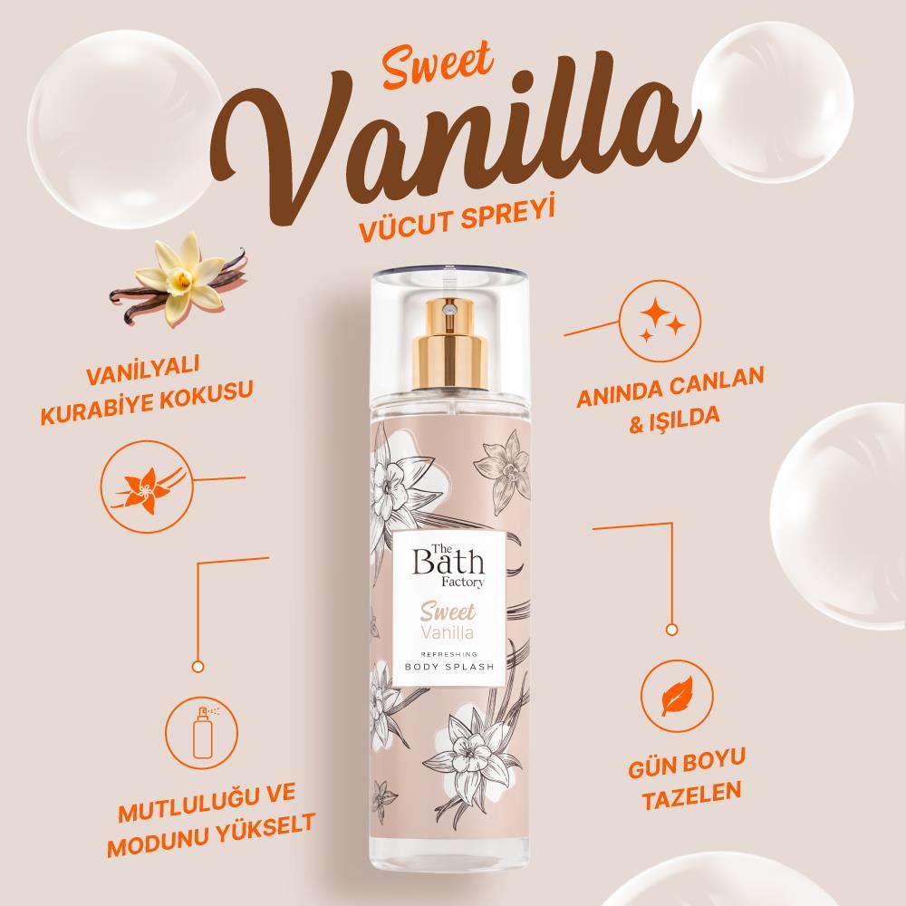 The Bath Factory Vanilyalı Vücut Spreyi 200 ML