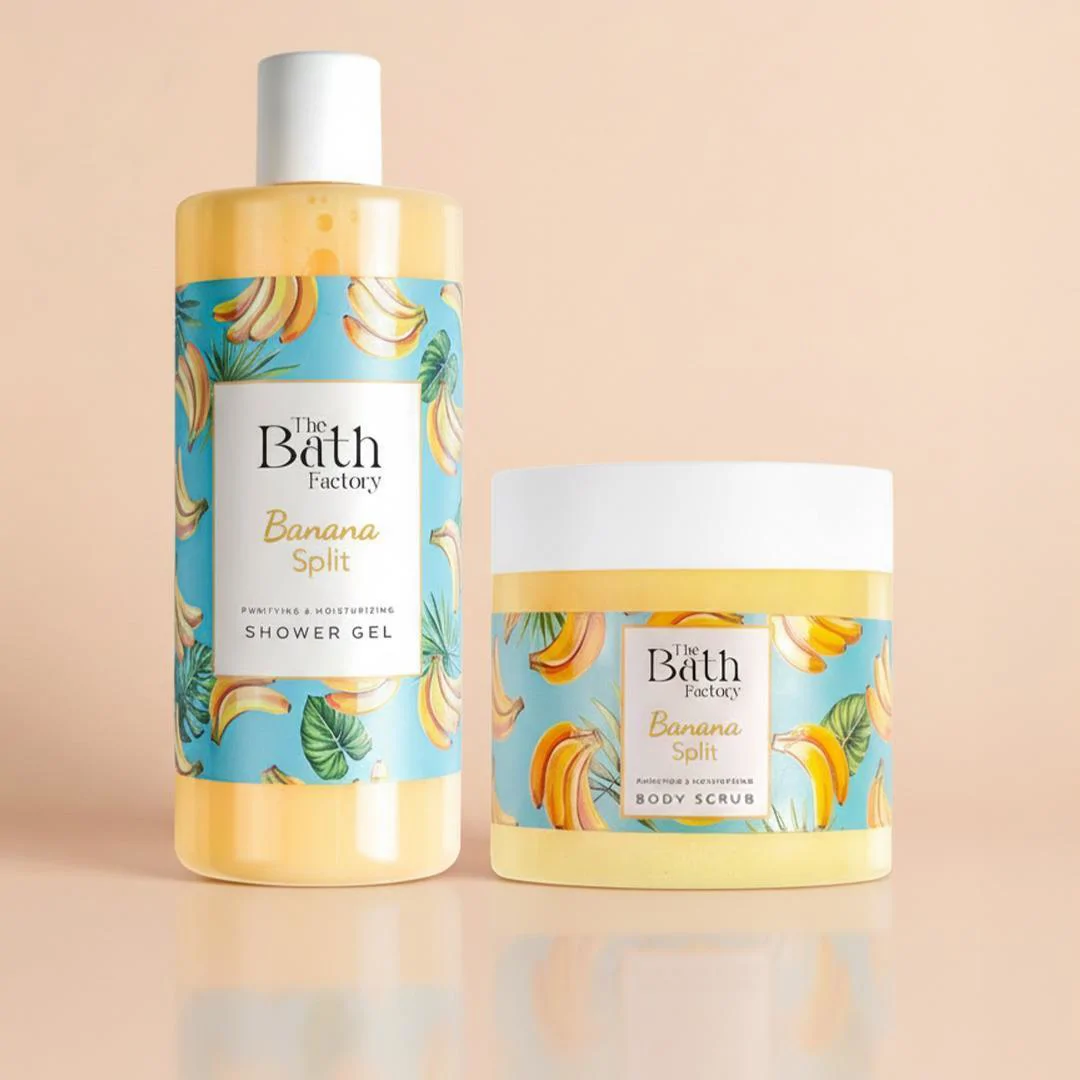 The Bath Factory Banana Split Duş Jeli + Vücut Peelingi	 