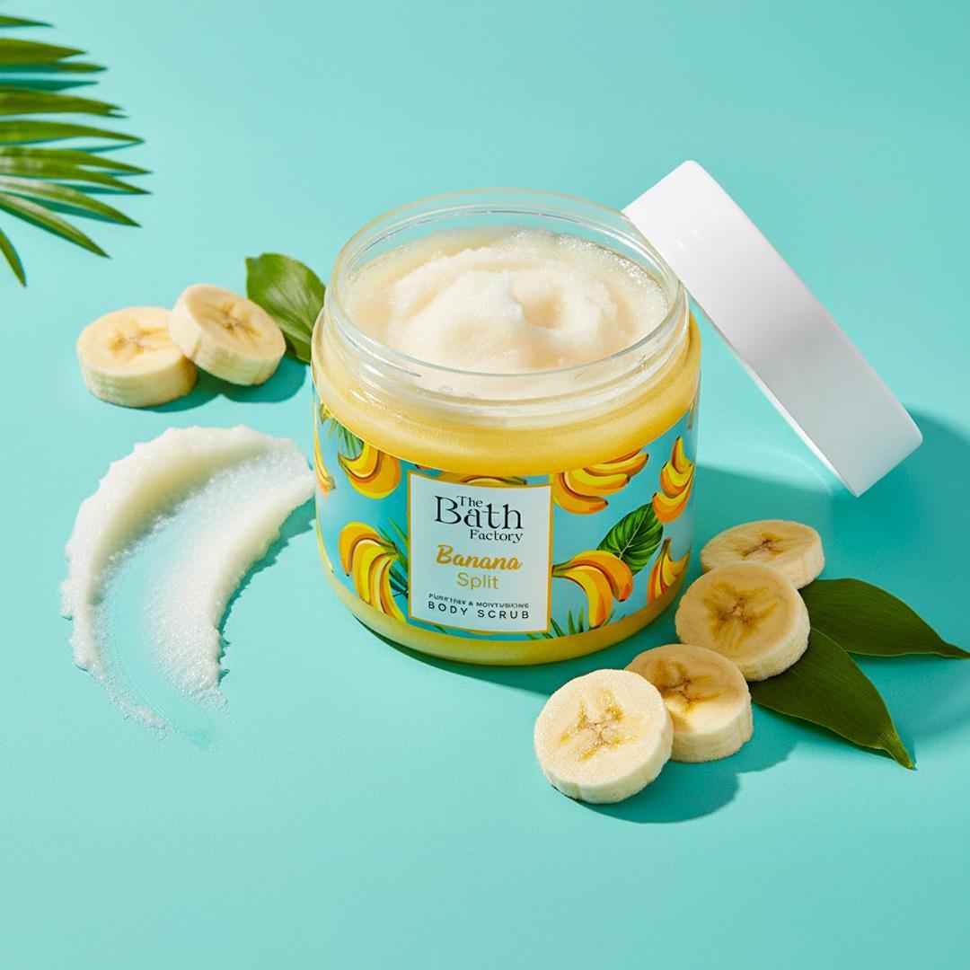 The Bath Factory Banana Split Duş Jeli + Vücut Peelingi	 