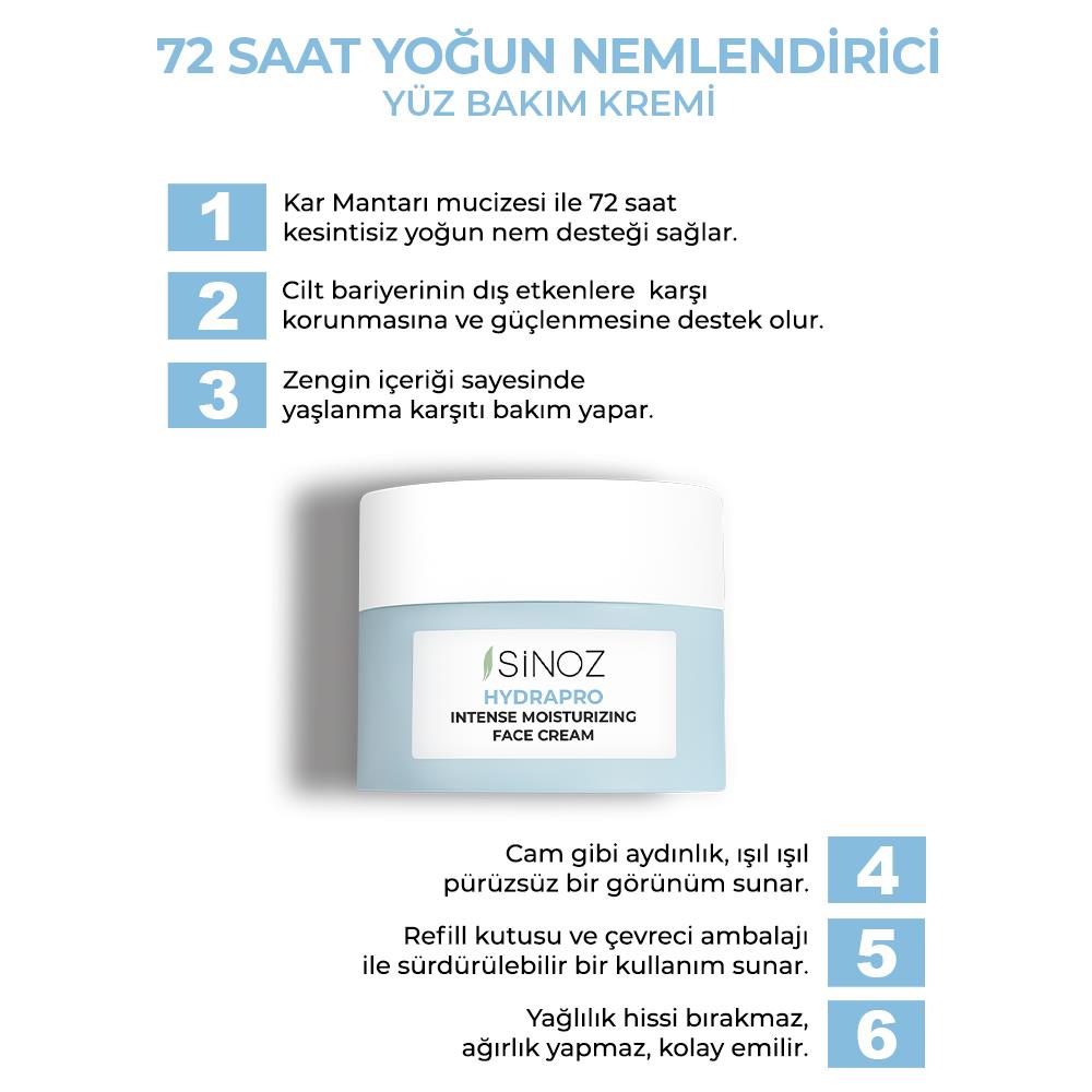 Sinoz Hydrapro Günlük Nemlendirici Bakım Seti	