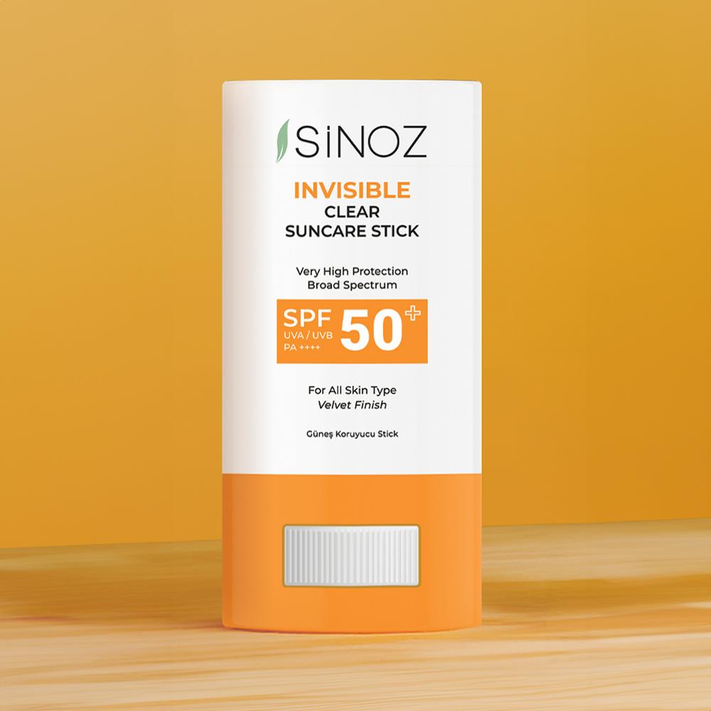 Sinoz SPF50+ Nemlendirici ve Yatıştırıcı Yüksek Korumalı Şeffaf Stick Güneş Kremi 15 gr