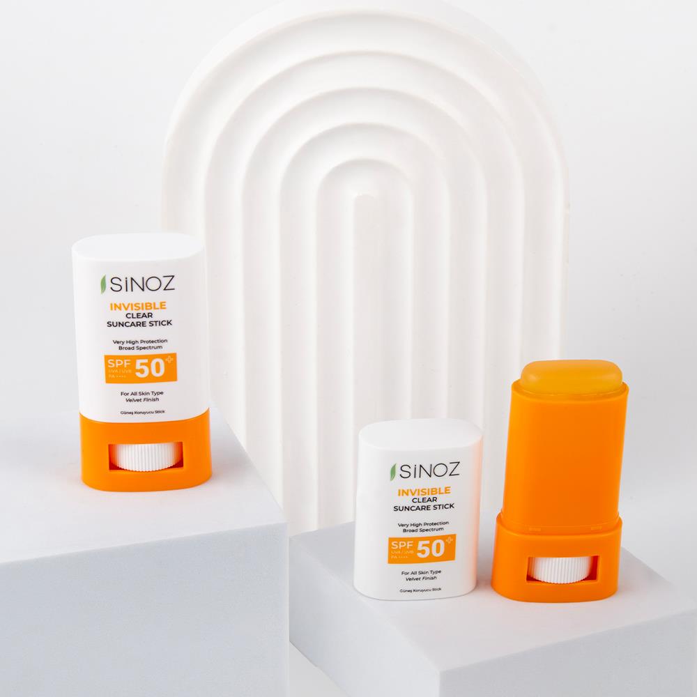 Sinoz SPF50+ Nemlendirici ve Yatıştırıcı Yüksek Korumalı Şeffaf Stick Güneş Kremi 15 gr