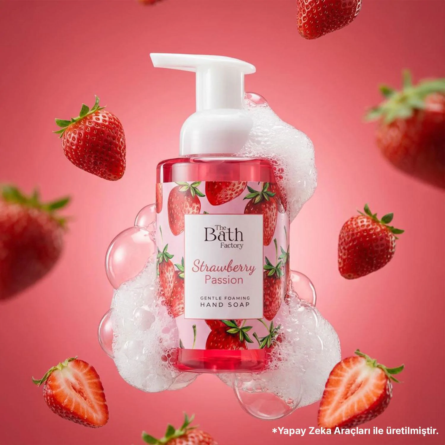 The Bath Factory Nemlendirici Çilekli Köpük Sabun 300 ml