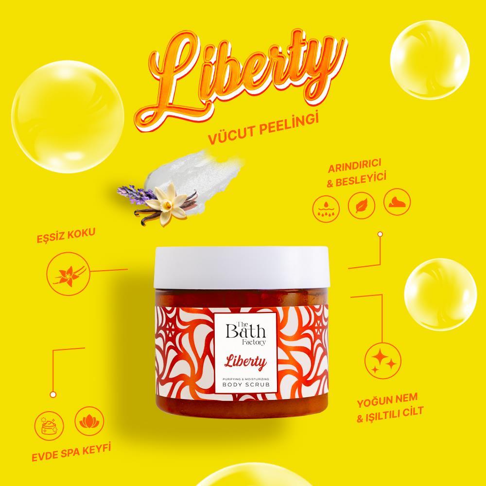 The Bath Factory Besleyici Arındırıcı Nemlendirici Liberty Vücut Peelingi 300 GR	 