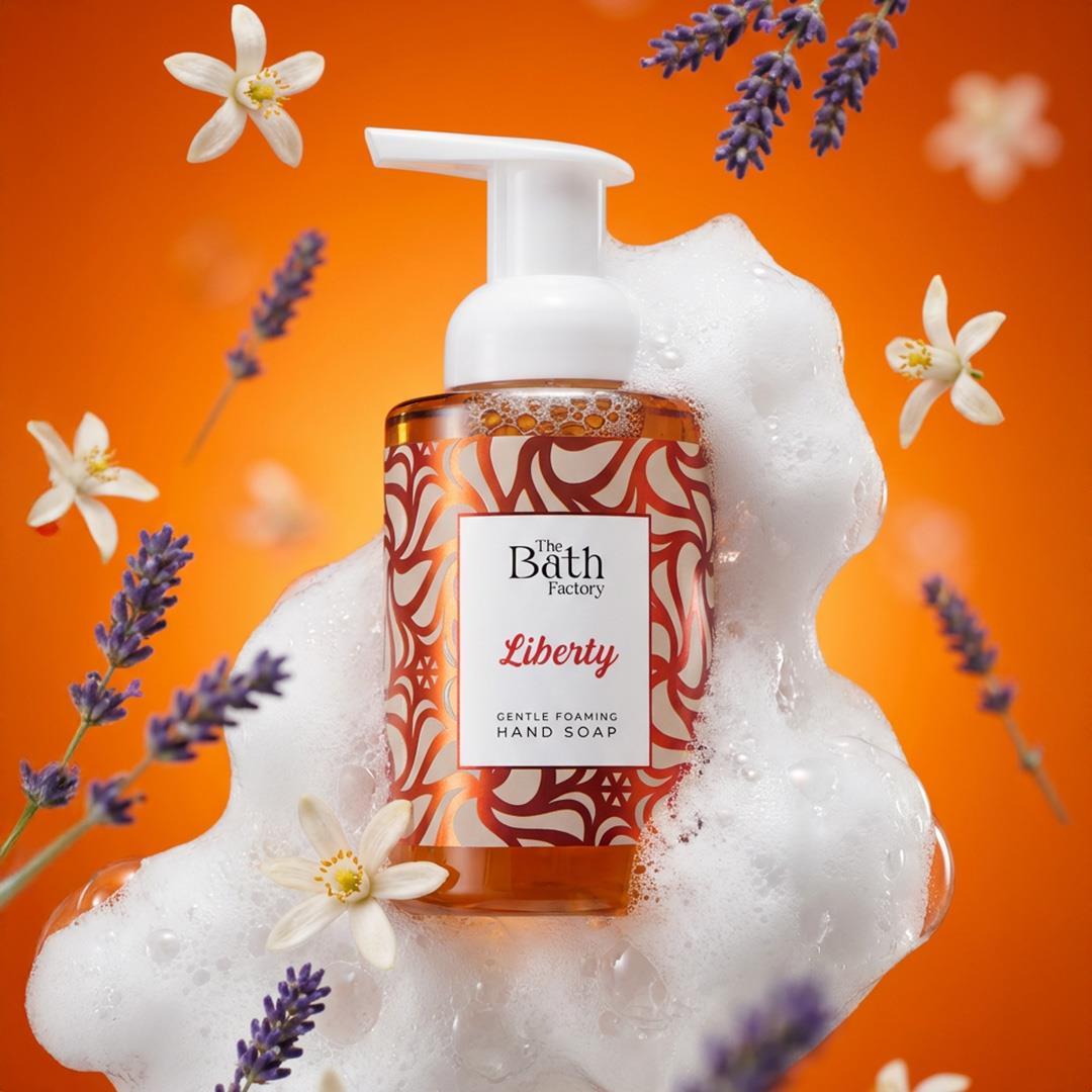 The Bath Factory Liberty Duş Jeli + Vücut Peelingi + Köpük Sabun