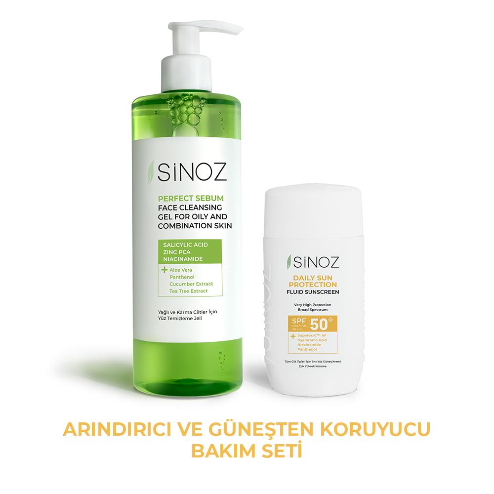 Arındırıcı ve Güneşten Koruyucu Günlük Bakım Seti