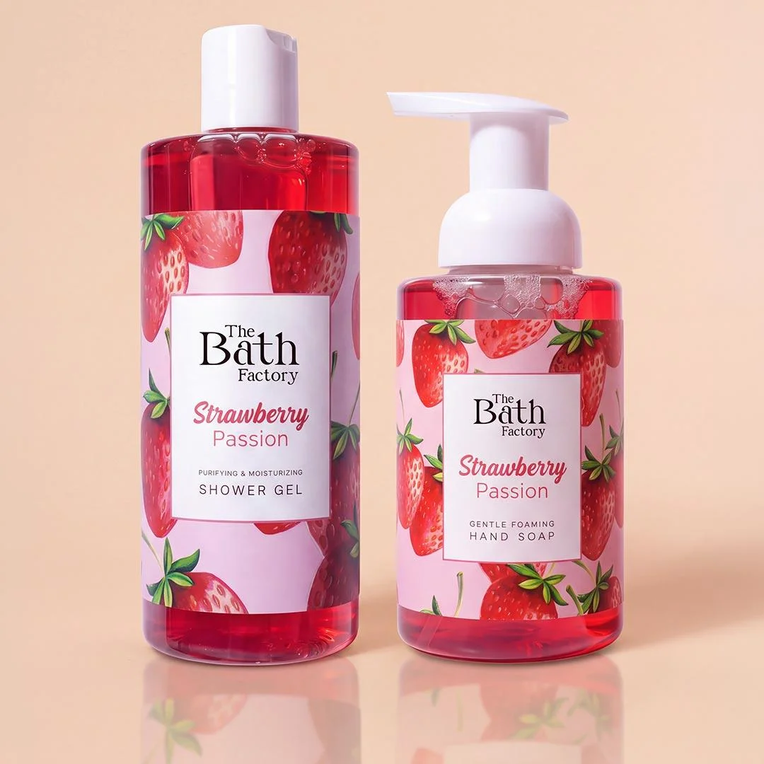 The Bath Factory Çilek Duş Jeli + Çilek Köpük Sabun