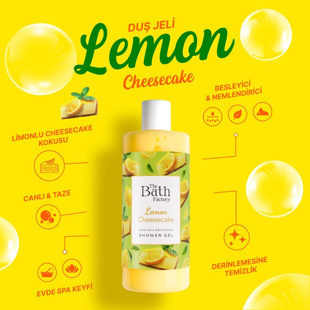 The Bath Factory Nemlendirici Ve Besleyici Limonlu Cheesecake Aromalı Duş Jeli 400 ML
