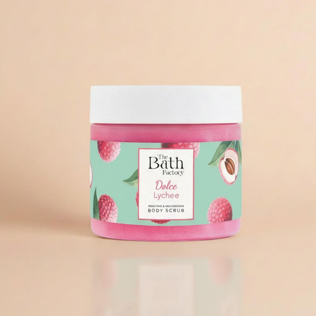 The Bath Factory Besleyici Arındırıcı Nemlendirici Liçi Aromalı Vücut Peelingi 300 GR