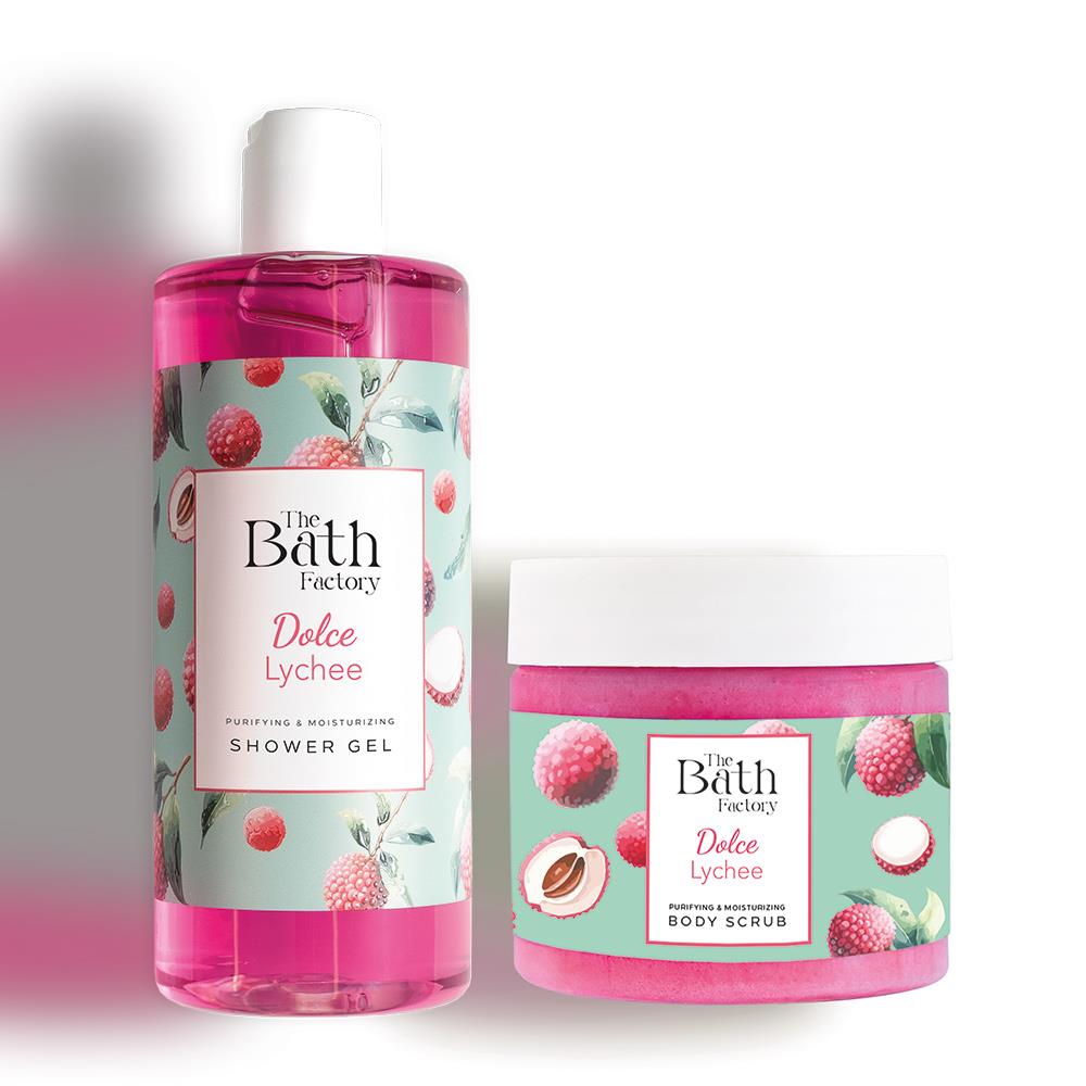 The Bath Factory Liçi Aromalı Peeling + Liçi Aromalı Duş Jeli