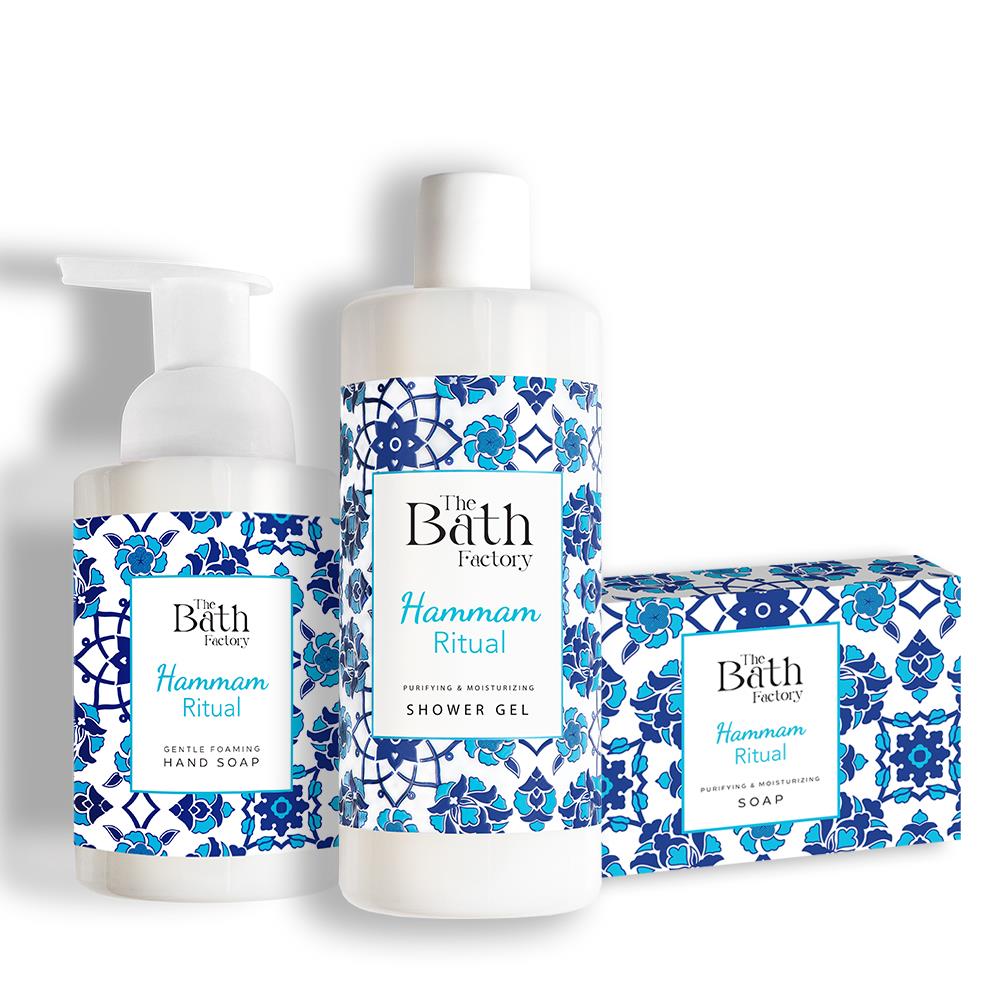 The Bath Factory Hamam Duş Jeli + Hamam Köpük Sabun + Hamam Katı Sabun
