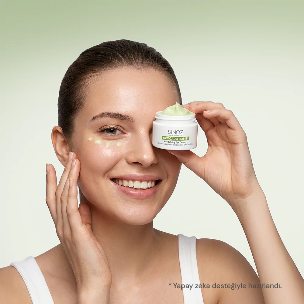 Sinoz Avokado Bomb Nemlendirici Canlandırıcı Kırışıklık Karşıtı Göz Çevresi Bakım Kremi 15 ml