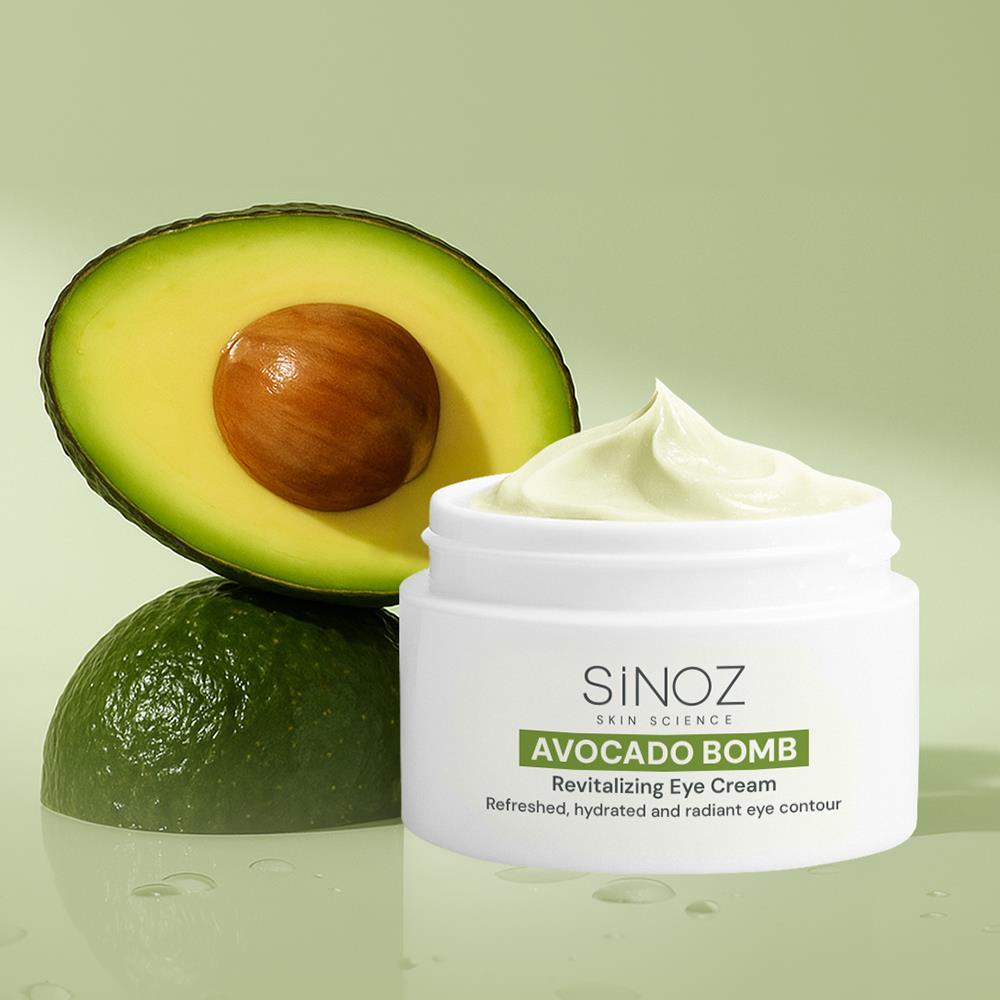 Sinoz Avokado Bomb Nemlendirici Canlandırıcı Kırışıklık Karşıtı Göz Çevresi Bakım Kremi 15 ml