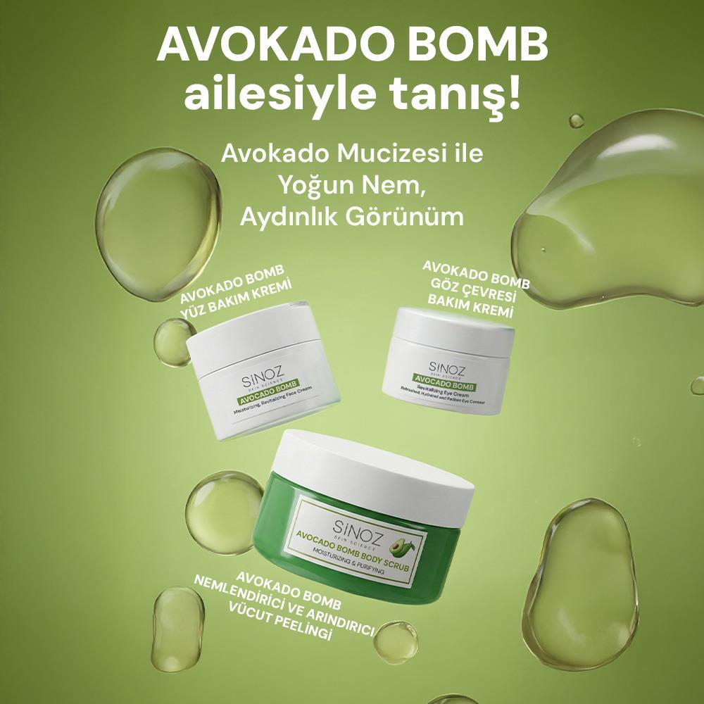 Sinoz Avokado Bomb Nemlendirici Canlandırıcı Kırışıklık Karşıtı Göz Çevresi Bakım Kremi 15 ml