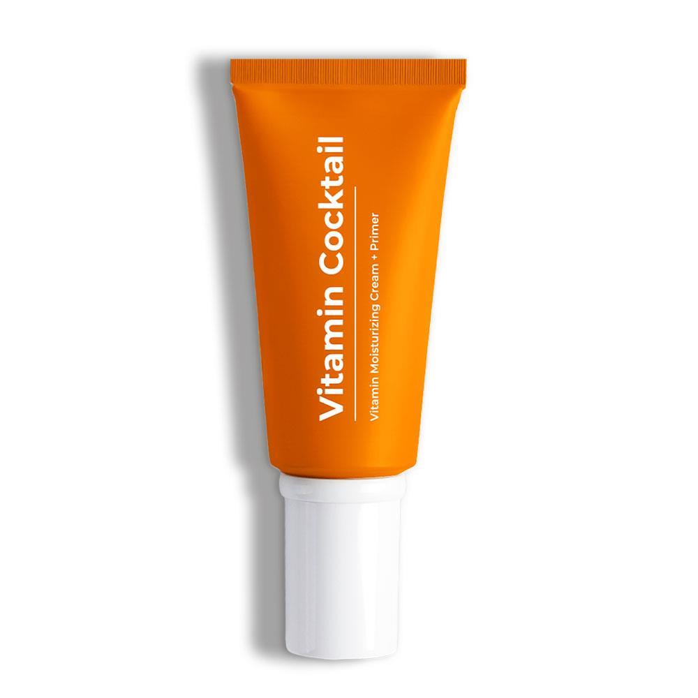 Sinoz Vitamin Kokteyl Nemlendirici Besleyici Onarıcı Yüz Kremi (Vitamin C+ B3 +B5 +E) ve Makyaj Bazı 50 ml