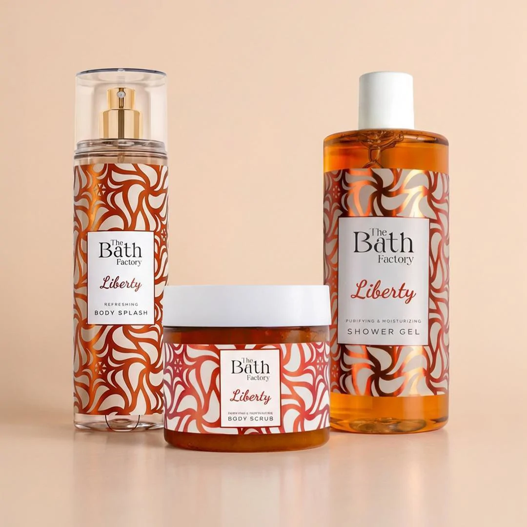 The Bath Factory Liberty Duş Jeli + Vücut Peelingi + Vücut Spreyi