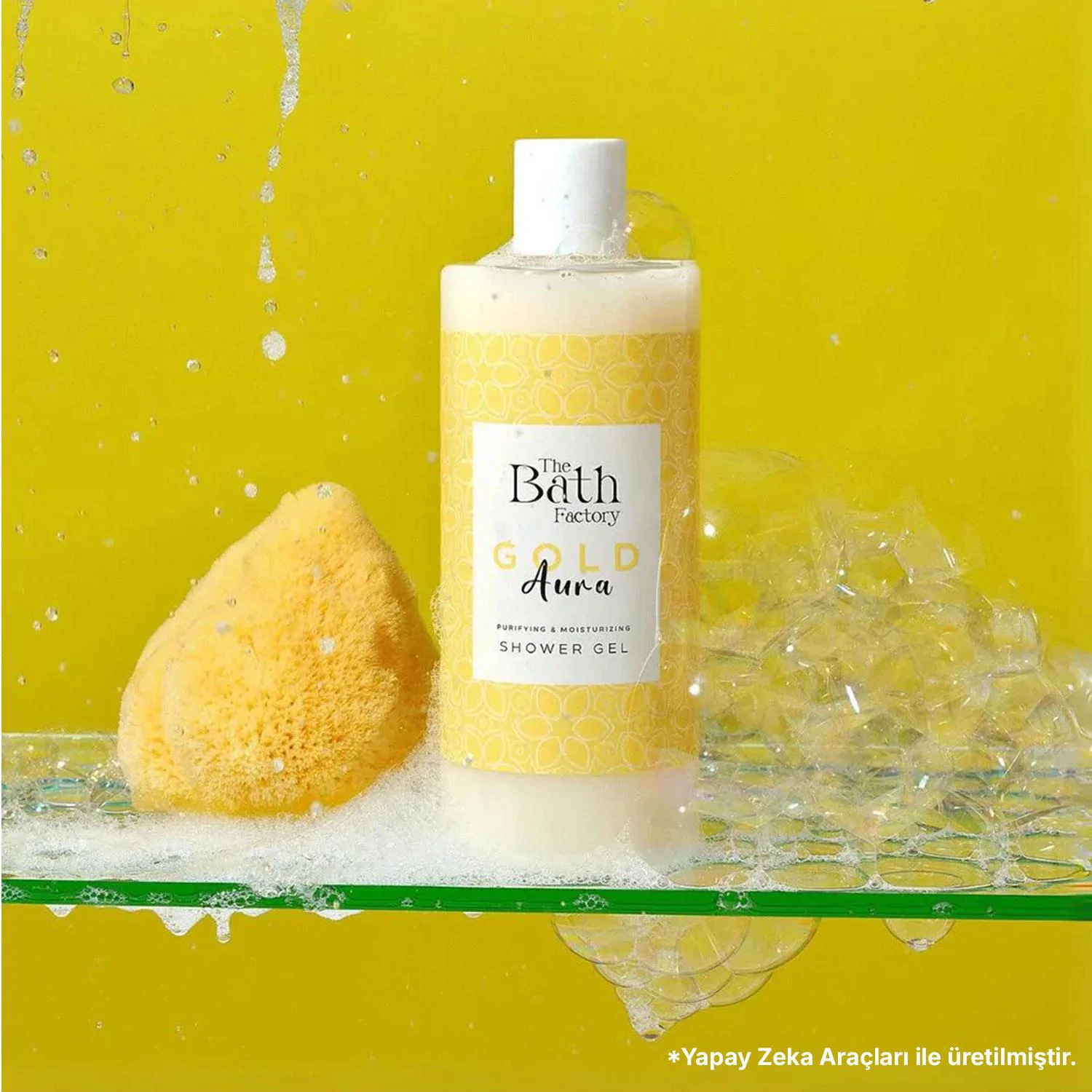 The Bath Factory Gold Aura Duş Jeli + Vücut Peelingi + Saç ve Vücut Spreyi